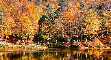 Çamlıpınar Göleti'nde muhteşem manzara