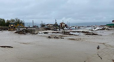 Çanakkale'de Kepez Deresi taştı
