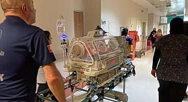 Çöp konteynerinde bulunan yeni doğan bebek, Ankara'ya sevk edildi