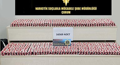 Çorum Polisi'nden uyuşturucu operasyonu