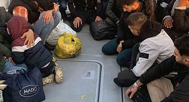 Dalaman'da Yunanistan'ın geri ittiği 20 düzensiz göçmen kurtarıldı