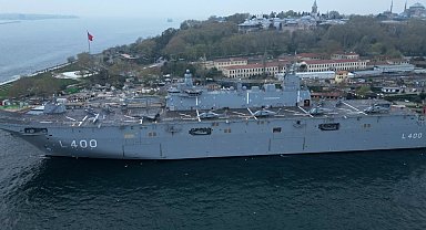 Dünyanın ilk SİHA gemisi TCG Anadolu'yu 4 bin 445 kişi ziyaret etti