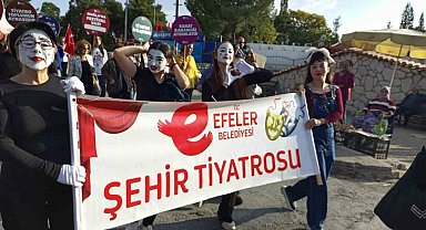 Efeler Belediyesi Şehir Tiyatrosu Pandomim Ekibi Muğla'da festivale katıldı