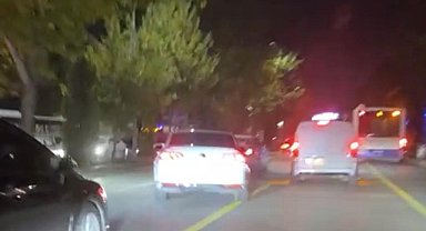 Elazığ'da makas atan sürücü kameraya yansıdı