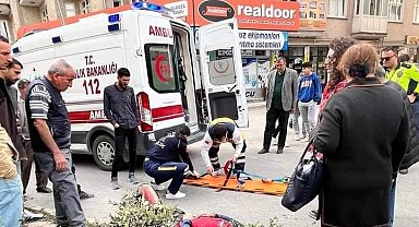 Elazığ'da motosiklet devrildi, sürücü yaralandı