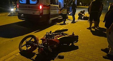 Erdek'te meydana gelen motosiklet kazasında 2 kişi yaralandı