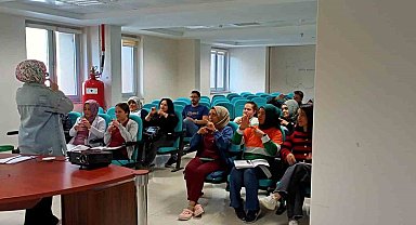 Ermenek'te hastane personeline işaret dili eğitimi verildi