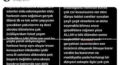 Eşini ve çocuklarını öldürmeden önce sosyal medya hesabından intihar notu paylaşmış