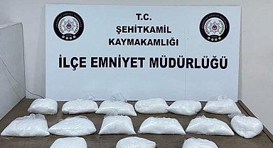 Gaziantep'te 14 kilo metamfetamin ele geçirildi