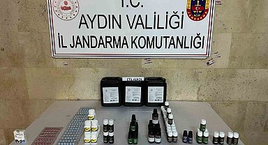 Germencik'te etil alkol ve cinsel içerikli hap ele geçirildi