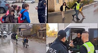 Hakkari polisi 97 okulun çevresinde uygulama yaptı