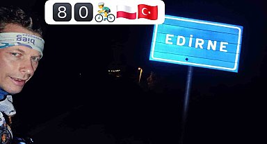 Hastalığıyla mücadele için 100 gün bisiklet sürecek Polonyalı Türkiye'de