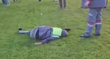 İki parçaya bölünen motosikletin sürücüsü hayatını kaybetti