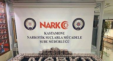 Kastamonu'da 22 bin 400 adet sentetik ecza hap ele geçirildi: 1 tutuklama