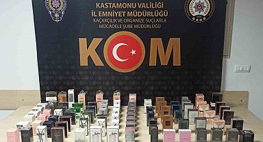 Kastamonu'da 91 adet kaçak parfüm ele geçirildi