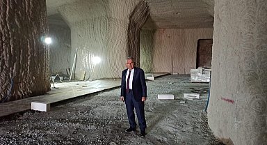 Kayadan oyma Kültepe Müzesi'nde çalışmalar devam ediyor