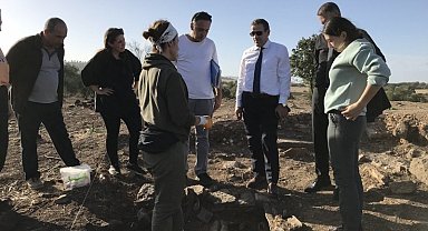 Kaymakam Memiş, baraj sahasında inceleme yaptı