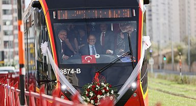 Kayserililer yeni tramvay hattından memnun