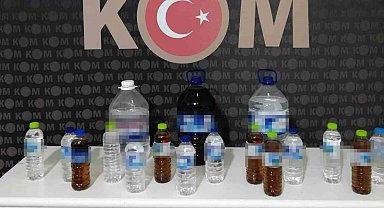 Kırıkkale'de 21 litre kaçak içki ele geçirildi