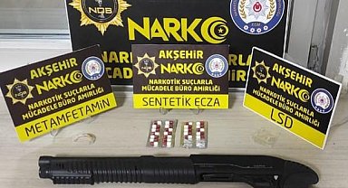 Konya'da uyuşturucu operasyonlarında 5 kişi gözaltına alındı