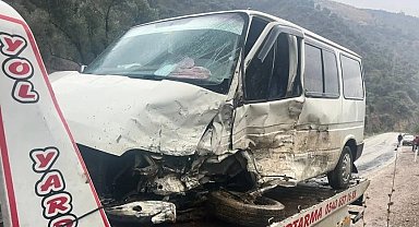 Köşk'te iki minibüs çarpıştı: 2 yaralı