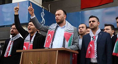 Kütahya'da AK Partili gençlerden İsrail'e tepki