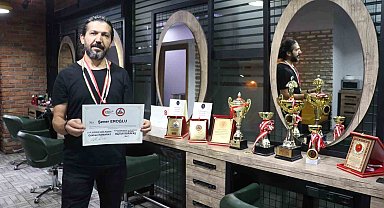 Malatyalı depremzede kuaför dünya şampiyonu oldu