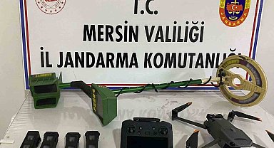 Mersin'de kaçak kazı yapan 2 şüpheli suçüstü yakalandı