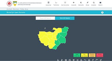 Meteorolojiden Bursa son dakika uyarısı