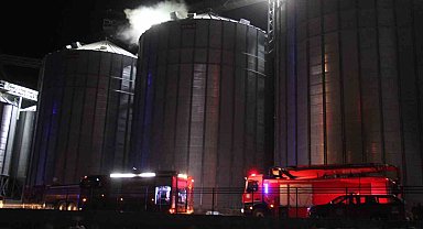 Mısır silosunda çıkan yangın: 5 kişi dumandan etkilendi