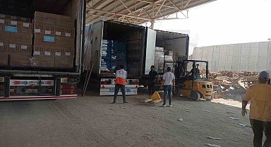 Mısır'dan Gazze'ye 102 yardım tırı geçiş yaptı