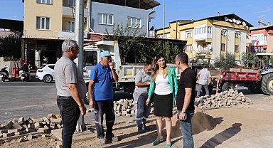 Nazilli İstiklal Mahallesi ASM çevresinde yollar yenileniyor