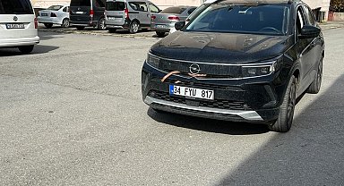 Otomobilin motor bölümüne giren yılan yün yakılarak çıkarıldı