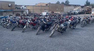 Şanlıurfa'da çalıntı motosiklet operasyonu: 137 motosiklet ele geçirildi