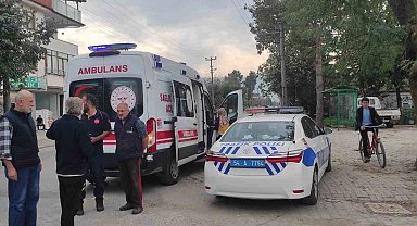 Seyir halindeyken dengesini kaybederek motosikletten düşen sürücü yaralandı