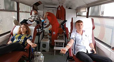 Şuhut'ta kan bağışına yoğun ilgi