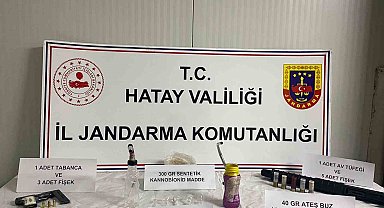 Şüpheli şahsın evinde uyuşturucu ve silah ele geçirildi