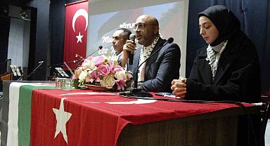 Tavşanlı'daki panelde "Filistin Tarihi ve Son Gelişmeler" anlatıldı