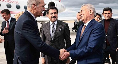 TBMM Başkanı Kurtulmuş'u Denizli heyeti karşıladı