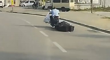 Tehlikeli yolculuk kamerada