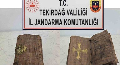 Tekirdağ'da İncil ele geçirildi
