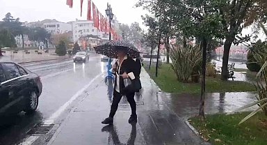 Tekirdağ'da sağanak yağış