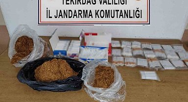 Tekirdağ'da tütün ve makaron ele geçirildi