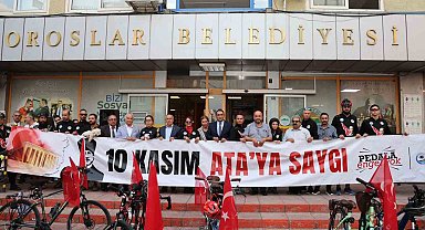 Toroslar'dan Anıtkabir'e 550 kilometre pedal çevirecekler