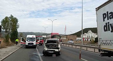 Trafik kazasında 1 kişi yaralandı