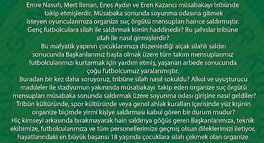 Tribüne silah sokulduğu iddiası