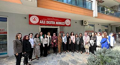 Vali Canbolat'ın eşi İncirliova Aile Destek Merkezi'ndeki çalışmaları inceledi