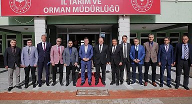 Vali Eldivan, Tarım ve Orman İl Müdürlüğünde incelemelerde bulundu