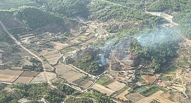 Yatağan'daki orman yangınında 4 hektar alan zarar gördü