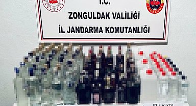 Zonguldak'ta kaçak alkol operasyonu